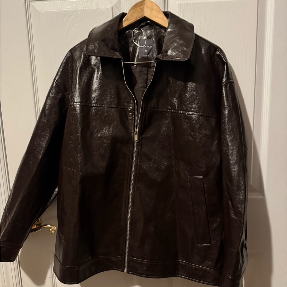 Primark Dark Brown Leather Jacket